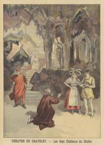 Aufführung der Operette Les Sept Chateaux du Diable im Théâtre du Châtelet von French School